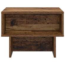 vidaXL Table basse Bois ancien 48 x 46 x 35 cm Bois d'ingénierie - Tabac - Voir 5