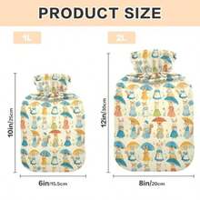 HLJ  Chic Cartoon Mouse Hot-Water Bottle With Soft Cover 2L Hot Water Bag For Period Cramps134 - ChicCartoonMouse - View 3