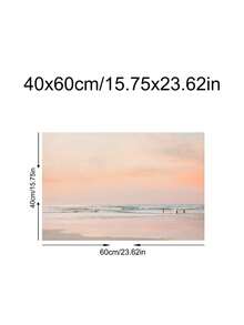 1件高品質海洋衝浪印花，極簡加州海灘藝術，粉色暮色海濱繪畫，適合臥室、客廳、宿舍，牆面藝術、牆面裝飾、家居裝飾、房間裝飾，畫布牆面藝術，海報，附框牆面藝術，可選框 - 彩色 - 查看 15