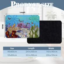 Diatom Mud Floor Mat, Made Of High-Quality Diatom Mud And Tech Fabric, With An Ultra-Soft Surface That Can Absorb Water To The Maximum Extent. Print 1.9.137 - Black - View 2