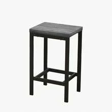 148cm Modern Kitchen Table, Bar Table, Long Table Set With 3 Stools, Simple Assembly, Multicoloured Optional. - Grey - View 7