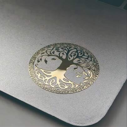 1/2pcs Lucky Tree Pattern Metal Stickers, Suitable For Mobile Phones, Laptops, Cups, Etc. - Ideal For Mother's Day Gifts
