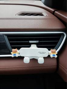 新款车载手机支架，可爱横竖两用出风口安装式车载导航支架