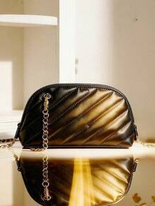 Yves Saint Laurent Esencial elegante de Navidad - Bolso de embrague negro multiusos para mujer, versátil para maquillaje, transporte, compras, regalo de moda para las fiestas - Negro - Ver 3