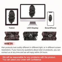 Body Wave V Part Wig Glueless Synthetic Long Wavy Wigs Upgrade U Part Wigs For Black Women Clip In Thin Part V Shape Wig Hair Extensions 24inch - 2# - 查看 4