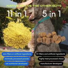 Native Pet Dog Vitamins &Amp; Supplements - 11-In-1 Vitamin Powder For Dog Food Topper - Collagen, Glucosamine, Probiotics, Omega &Amp; More- Supports Healthy Gut, Mobility &Amp; Overall Health - 30 Scoops - ColorA - 查看 5