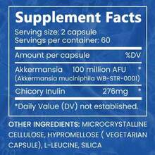 Bestseller!Gut Health Dietary Supplement - With Akkermansia 100 Billion AFU - Daily Digestion & Energy Support - 120 Capsules.Supplement Vitamin,Free Shipping. - 1瓶 - 查看 3