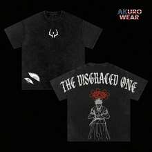 Sukuna "The Disgraced One" Vintage Washed Oversized Gym T-Shirt –  Anime Graphic Tee,  Curse King Manga Shirt, Streetwear Casual Apparel, Unisex Top, Gift For JJK Fans - 黑色 - 查看 1