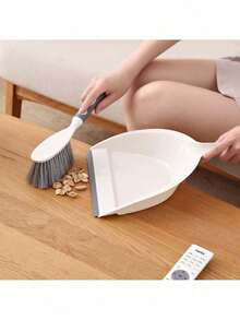 Mini Broom Set, Handheld Dustpan & Brush, Plastic Trash Scoop, Small Dustpan & Broom Combo Set, Mini Broom & Dustpan For Home, Desk, Student, Cleaning - Multicolor - View 2