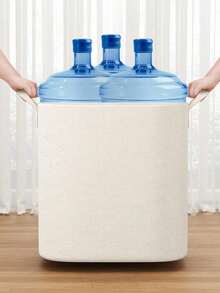 Caixas de Armazenamento Dobráveis de Tecido, Caixas Organizadoras Versáteis para Roupas, Roupa de Cama, Roupas de Estação/Não Utilizadas, Itens Domésticos, Sacos de Armazenamento de Colchão, Decoração Doméstica, Adequado para Casa e Dormitório, Sacos de Armazenamento de Tecido Branco Simples para Quarto e Sala de Estar, Também Adequado para a Volta às Aulas - Branco - Visão 3