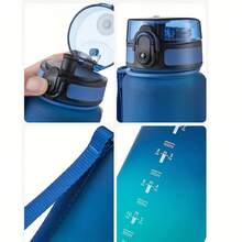 Portable Sports Fitness Travel Water Bottle - Gradient Color Plastic Drinking Bottle, Suitable For Men And Women, Must-Have For Students In Summer And Autumn - Multicolor - View 5