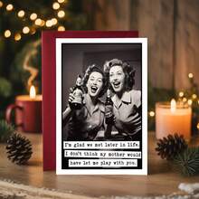 1pc Unique & Humorous Women's Birthday Card | Colorful Design With Heartwarming Wishes, Gift For Girlfriend, Best Friend, Sister, 30/40/50/60 Birthday - A - View 9