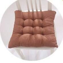 1/4pcs Casual Polyester Chair Cushion, Machine Washable, Durable Knitted Design, Comfortable Support, Suitable For Garden, Dining, Office Chairs, Versatile Use, Size 40x40x5cm, Living Room Chair Pad