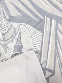 巴西雕像特别版男式足球服和圆领舒适运动上衣，适合比赛、足球训练、休闲和节日穿着，礼物 - 白色 - 查看 6