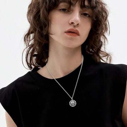 Collar cruz plata colgante suerte protección cruz joyería amuleto hombres mujeres