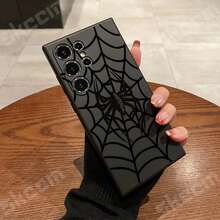 Black Spider Web Soft TPU Phone Case For Galaxy S25 S24 Ultra S23 S22 Plus S20 FE A54 A55 A15 A35 A51 A71 A72 A73 Cover. Holiday Phone Accessories. Waterproof Anti-Fall Scratch Resistant 15 Case Suitable For Gifting To Lovers Fall 1 Hot Selling Item Custom Phone Case 16 Promax Case It Is The Best Gift Choice For Friends Or Family. 17 Pro Case Clear Phone Case Phone Cases Case Minimalist New Style Holiday Gift Valentine's Day Gift Giving 14 Case Festival Gift New Year Special Offer - 白色-2A409 - 查看 4
