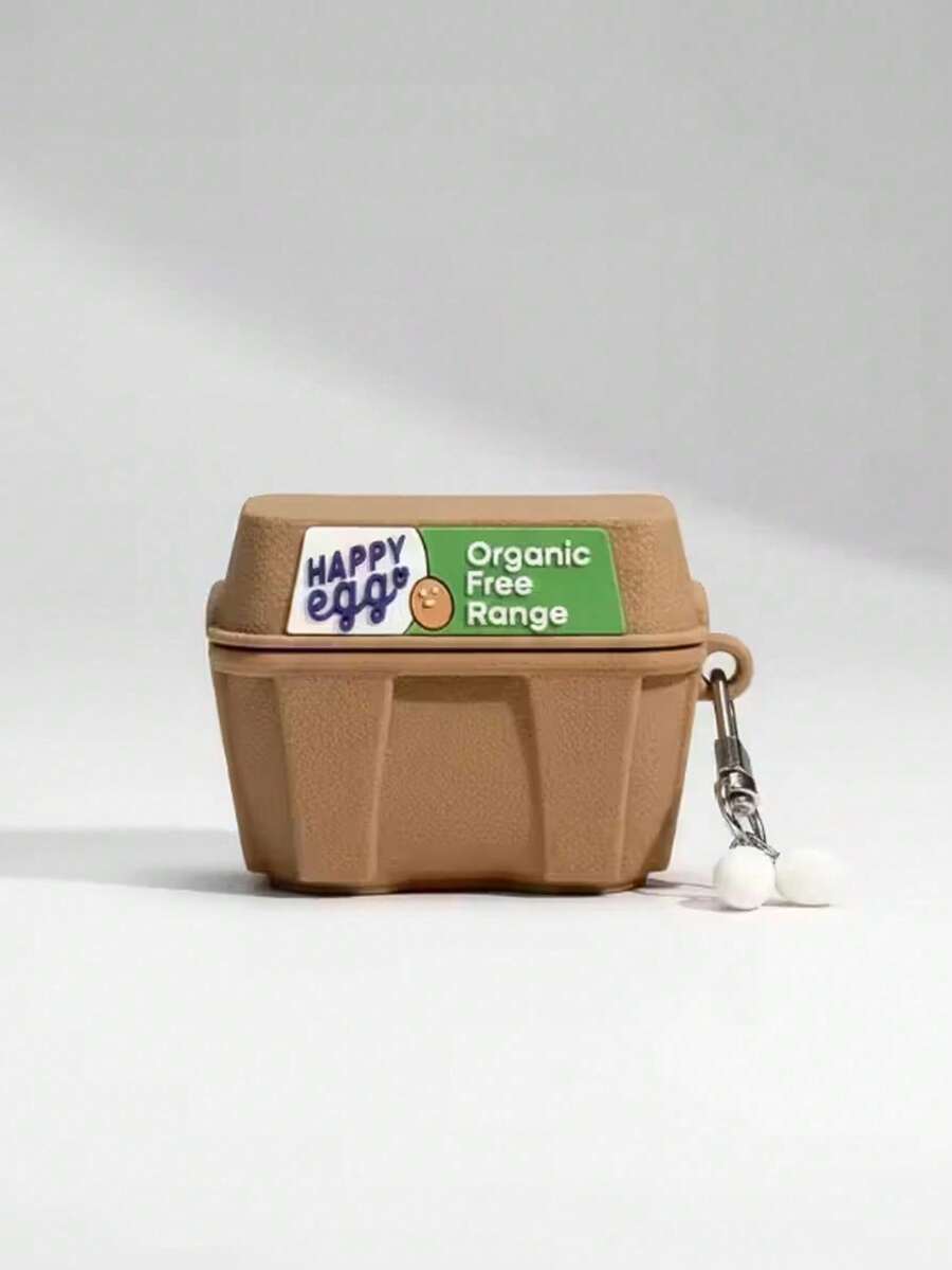 1pc Bluetooth Earphone Protective Case, Egg Carton Shaped Design, Compatible With Apple 1/2/3/4, Pro/Pro2