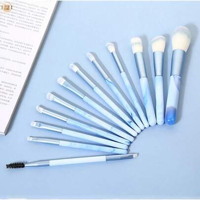 KIT 12 Pincéis De Maquiagem Esfumar Contorno Profissional