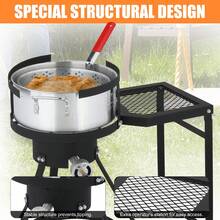 30qt Deep 55,000 BTU Turkey Fryer Outdoor Gas Propane Stock Pot Burner Cooker - Default - View 2