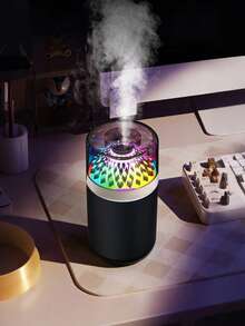 1pc Colorful Aroma Diffuser With Color Changing Light, Portable Plug-In USB Night Light Air Freshener Humidifier, Suitable For Bedroom, Car, Home, Dorm - Multicolor - View 9