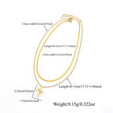 Bộ 2 món dây chuyền choker bằng thép không gỉ nhiều lớp, mặt dây chuyền hình vương miện và thánh giá màu vàng/bạc cổ điển thời trang dành cho nữ. - Vương miện Thập tự giá - Xem 3