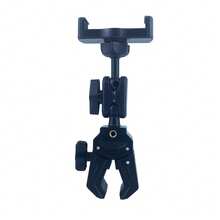 Adjustable Phone Holders 17mm Universal Ball Head Multi-Position Clamp Bracket Expansion Clip For Live Streaming Fits Round Square Tubes Valentine's Day Gift - Black - View 9