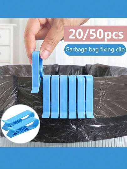 20/50 st. hållbara plast-/soptunnehållare för kök, badrum, vardagsrum och utomhusbruk, fasta, fallsäkra