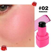 HANDAIYAN Heart-Shaped Jelly Blush Stick - Long-Lasting Color, Moisturizing, Contouring & Highlighting, Evens Skin Tone, 2-In-1 Lip & Cheek Blush, Rosy Girly Style, Suitable For Beach, Camping, Outdoor Activities, School/Campus Events And Festivals - Unleash Colorful Charm And Ambiance! - Multicolor - View 11