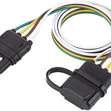 Enchufe de remolque, 6 24V Adaptador de conector de cabo de enchufe de remolque plano de 4 pines para remolque de barra de remolque de caravana - como se muestra en la figura - Ver 9