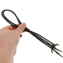 Corbata bolo ajustable estilo western cruz vaca collar bohemio mujer accesorio rústico vintage camisas vaquera - como en la foto - Ver 5