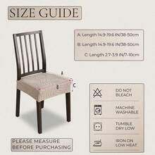 1/4 Piece Leaf Pattern Chair Cover, Elastic, Removable And Washable, Suitable For Home Decor, Hotel, Restaurant And Banquet Hall - Multicolor - View 3