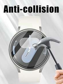 4pcs High Definition Tempered Glass Screen Protector For Galaxy Watch7, Scratch-Resistant, Shockproof, Easy To Install, Compatible With Galaxy Watch4 5 Pro 6 Classic 40mm 44mm 43mm 47mm - Clear - View 7