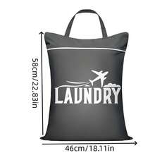 Large Capacity Laundry Bag - Adjustable Handle, Zipper Design, Washable, Suitable For Travel, Sports, Yoga, Gym And Outdoor Activities ,Travel Essential Bag - Multicolor - View 10