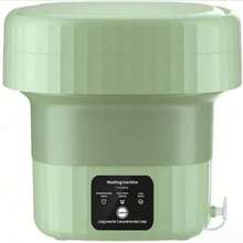 9L Foldable Laundry Bucket, Suitable For Washing Clothes, Socks, Underwear, Portable Mini Travel Washing Machine, EU/US/UK Plug - Random Color - View 6