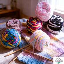 1卷多色冰棒色毛线,柔软粗线,适合DIY钩编,可用于制作手工毯子、围巾、帽子、靠垫或其他家居装饰品。 - 彩色 - 查看 8