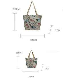 大容量斜挎包，新款INS风帆布手提包，通勤手提包，女士大容量斜挎包，新款INS风帆布手提包，通勤手提包 - 彩色 - 查看 10