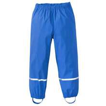 Kids Rain Pants - Waterproof Overpants For Outdoor Play, Easy On/Off With Elastic Waist & Ankle, Boys Girls - 玫紅 - 查看 4