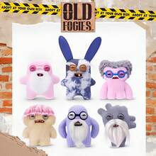 Spin Master Fuggler Old Fogies 9-Inch Plush Toy, Funny Ugly Monster Stuffed Animal With Human-Like Teeth, Collectible Plush For Kids, Teens, Adults & Weird Toy Lovers - Mr Needles - View 10