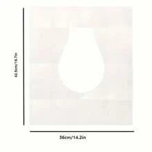 200片装超大号可冲水马桶垫，10片/包，轻便、方便、卫生，马桶垫，适用于公共卫生间、如厕训练、旅行（飞机、露营）、房车，一次性马桶垫 - 彩色 - 查看 8