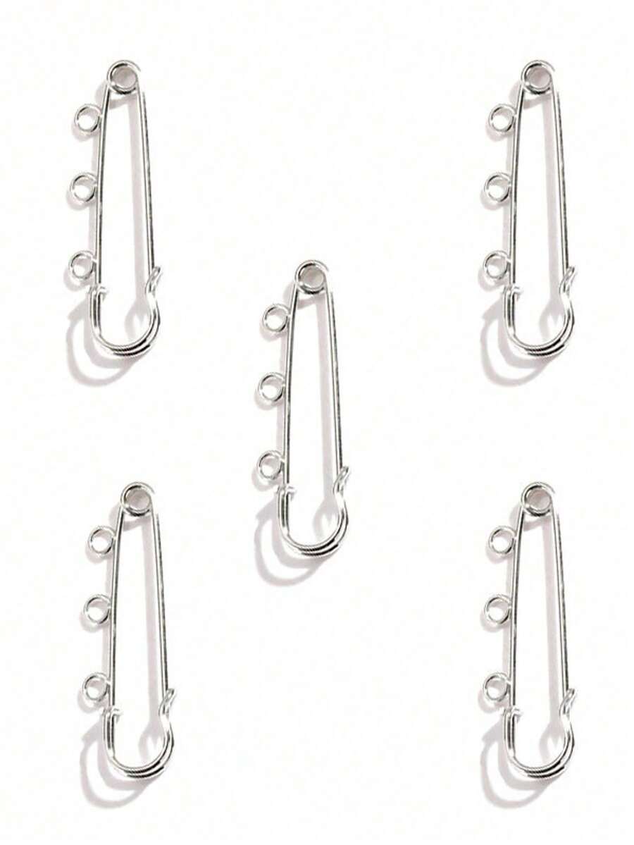 5pcs DIY Iron Brooch Pins, Suitable For Jewelry Making