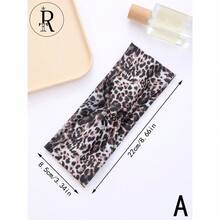 1pc New Vintage European & American Style Leopard Print Yoga Headband, Elastic Criss-Cross Sports Hair Band Women Head Scarf Elegant Hair Accessories Causal Sweatband - Multicolor - View 11