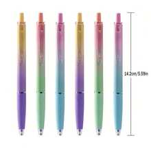 36pcs 0.7mm Blue Soft Grip Ballpoint Pens, Smooth & Quick Writing, Suitable For Diary, Doodle And Drawing, Great Gift - Ballpoint Pens - Multicolor - View 6