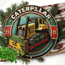 CIFbuy Vintage Caterpillar Bulldozer Metal Sign 8x8 Aluminum Wall Art Home Garage Decor Industrial Plaque Retro Construction Man Cave G - 彩色 - 查看 4