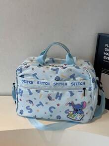 Disney 大容量多功能旅行包，时尚休闲男女通用包，情侣旅行包，防水材质，旅行收纳包，夏季过夜包，行李包，干湿分离带鞋仓，易折叠，可扩展单肩包，多功能拉链背包，返校行李包，迪士尼商务旅行包 - 彩色 - 查看 16