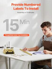 1个铁艺拱门婚礼道具，气球拱门支架，婚礼背景装饰，夹式 - 金色 - 查看 3