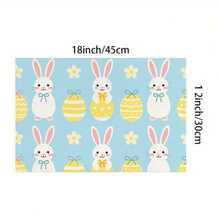 Bộ 100/2/4/6/8/300 tấm lót bàn ăn cao cấp, với thiết kế họa tiết thỏ Phục Sinh tối giản hiện đại. Kích thước: 30*45 cm, nhiều mẫu mã để lựa chọn, phù hợp cho bữa ăn Phục Sinh và trang trí nhà cửa. - Nhiều màu - Xem 9