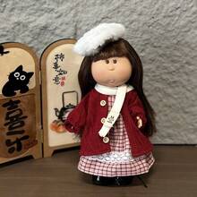 5件套 Mia 西班牙土豆娃娃 24cm 毛绒娃娃 BJD 手工女孩 DIY 华德福替换服装（仅含服装，不含鞋子，不含娃娃） - 彩色 - 查看 3