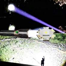 High Power Handheld Led Flashlights Portable Outdoor Camping 3 Lighting Modes Aluminum Alloy Zoomable Light Waterproof Torch - Black - View 3