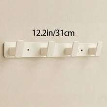 1pc Aluminum 4-Hook Coat Rack, Storage Hooks, Wall-Mounted Storage Hooks, Retro Style Coat/Key Hooks (White/Grey, 1/3/4/5/6 Hooks), Suitable For Bathroom, Kitchen And Entryway, Bathroom Decor And Accessories, Coat Rack, Aluminum 4-Hook Coat Rack, Wall-Mounted Storage Hooks, Retro Style Coat/Key Hooks, Suitable For Bathroom, Kitchen And Entryway (Black, 3/4/5/6 Hooks) - Multicolor - View 13