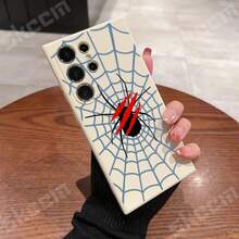 Black Spider Web Soft TPU Phone Case For Galaxy S25 S24 Ultra S23 S22 Plus S20 FE A54 A55 A15 A35 A51 A71 A72 A73 Cover. Holiday Phone Accessories. Waterproof Anti-Fall Scratch Resistant 15 Case Suitable For Gifting To Lovers Fall 1 Hot Selling Item Custom Phone Case 16 Promax Case It Is The Best Gift Choice For Friends Or Family. 17 Pro Case Clear Phone Case Phone Cases Case Minimalist New Style Holiday Gift Valentine's Day Gift Giving 14 Case Festival Gift New Year Special Offer - 白色-2A409 - 查看 5